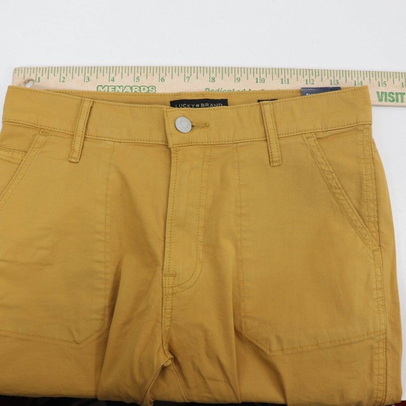 Lucky Brand Women’s The Cargo Yellow Mustard Pant NWT Size 2 / 26 - Picture 6 of 10
